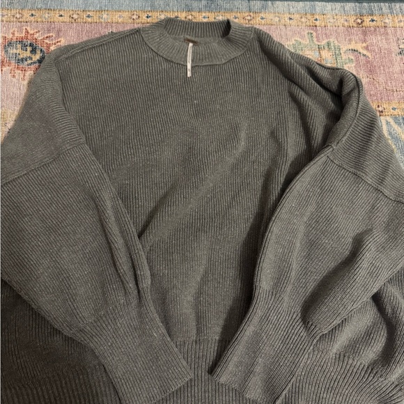 Free People Sweaters - Free People Easy Street Tunic Grey Crewneck Sweater